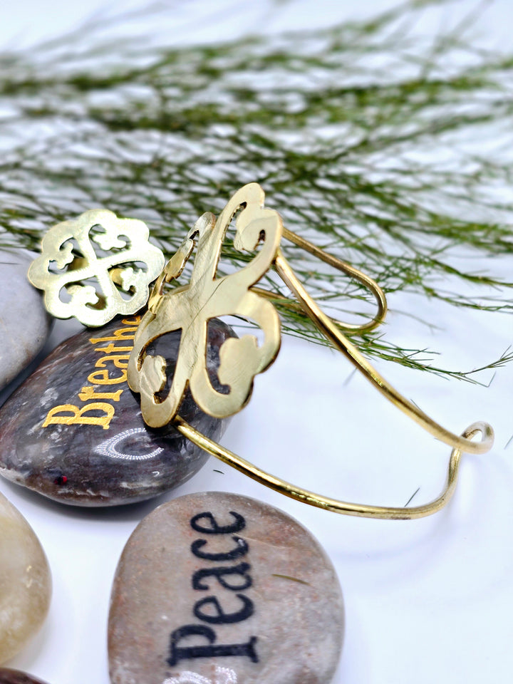 Nyame Dua-Adinkra Brass Bracelet Set