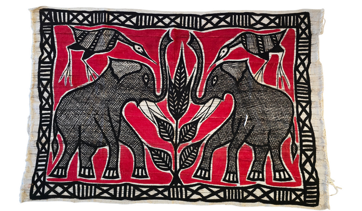 Fair Trade Korhogo Cloth (Approx. 40" x 60") – Handwoven African Textile for Sustainable Home Décor, Wall Art & Throws
