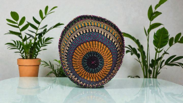 Bolga Planter Basket — Handmade by the Women of Ayebase