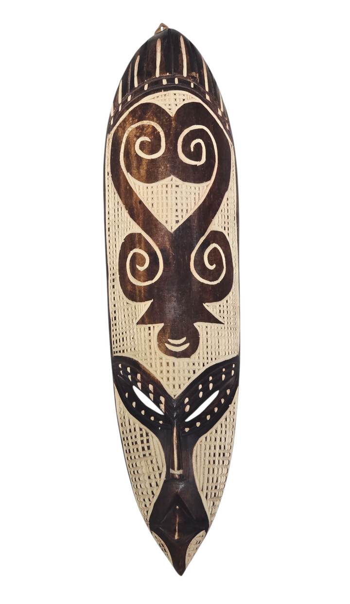 Adinkra Hand Carved African Mask- Sankofa