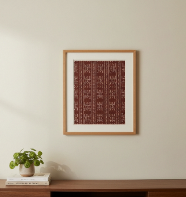 Fair Trade Bogolan Textile – Hand-Painted African Fabric for Sustainable Home Décor