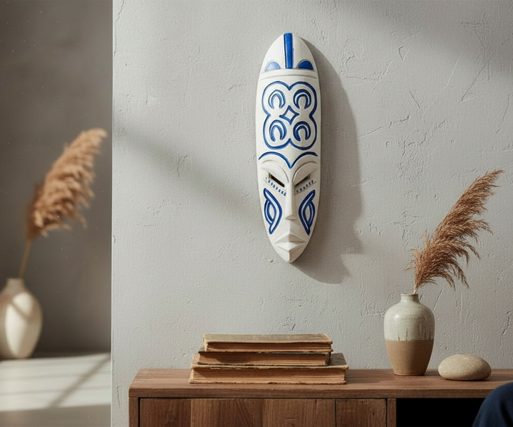 Adinkra Hand Carved African Mask-Mate Masie