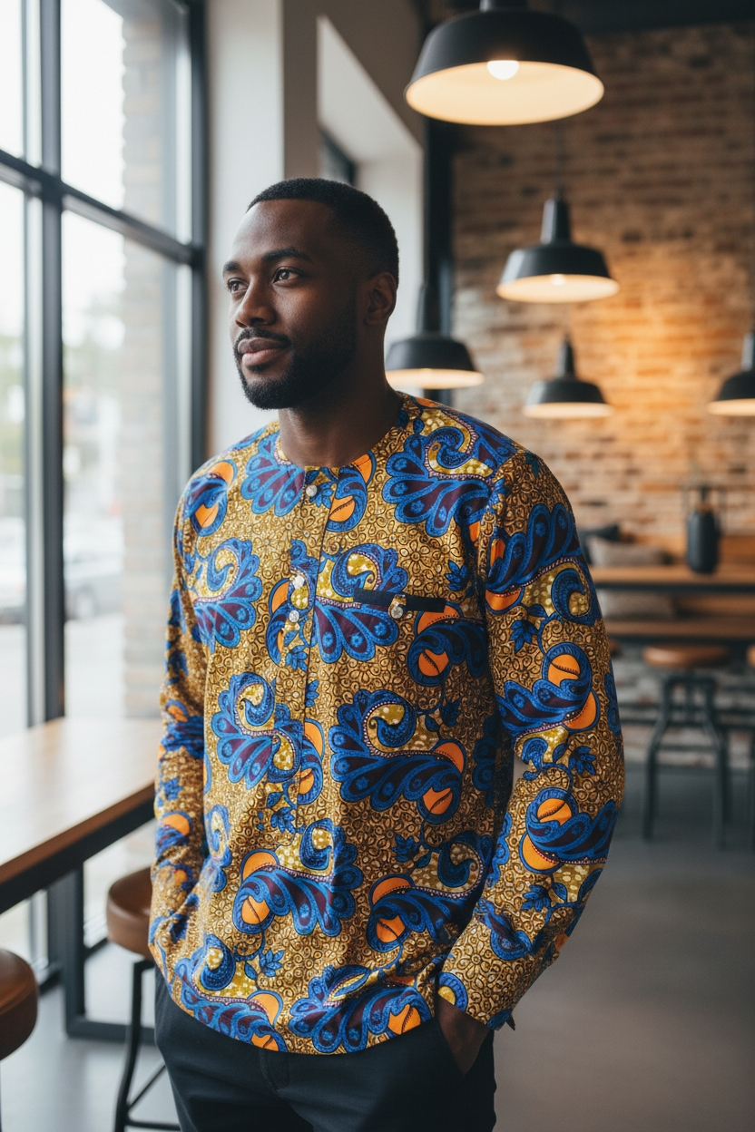 Bepowso Men's Shirt