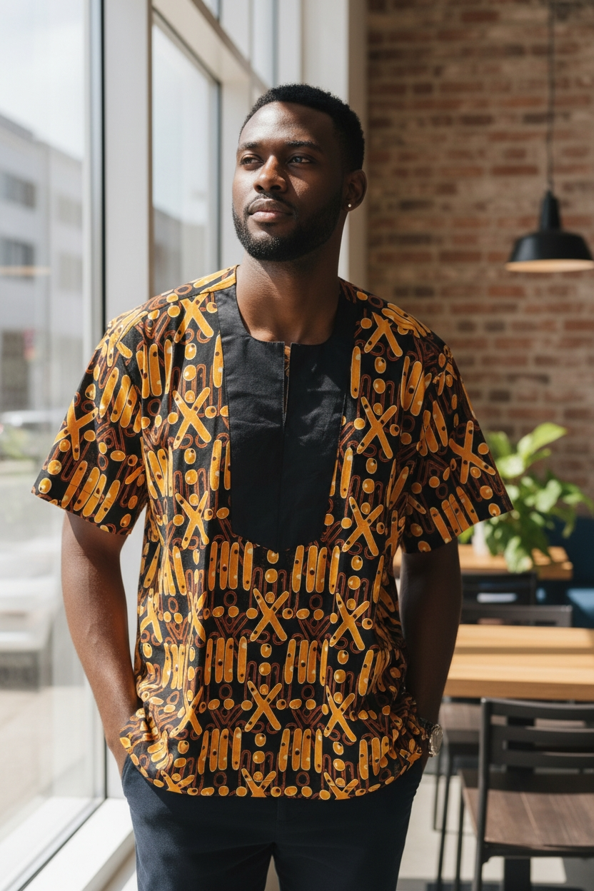 Bepowso Men's Shirt