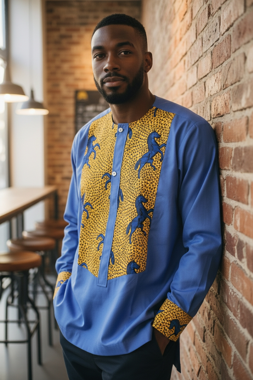 Bepowso Men's Shirt