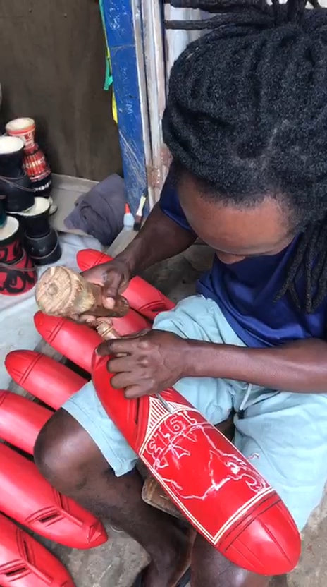 Odo Nyera Fie Kwan-Adinkra Hand Carved African Mask